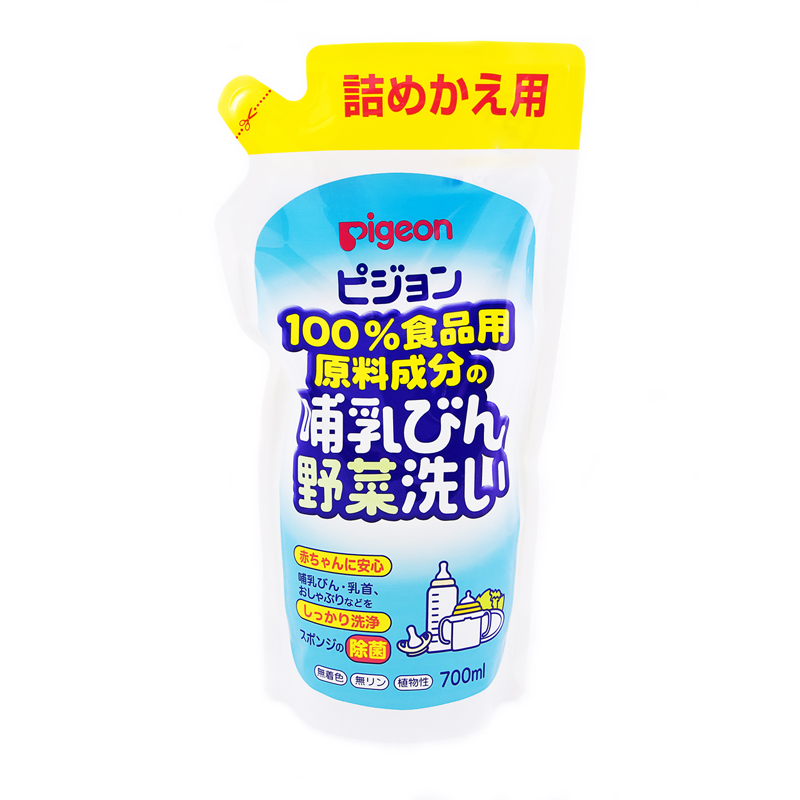 Средство для мытья бутылочек и овощей Pigeon сменный блок 700 мл