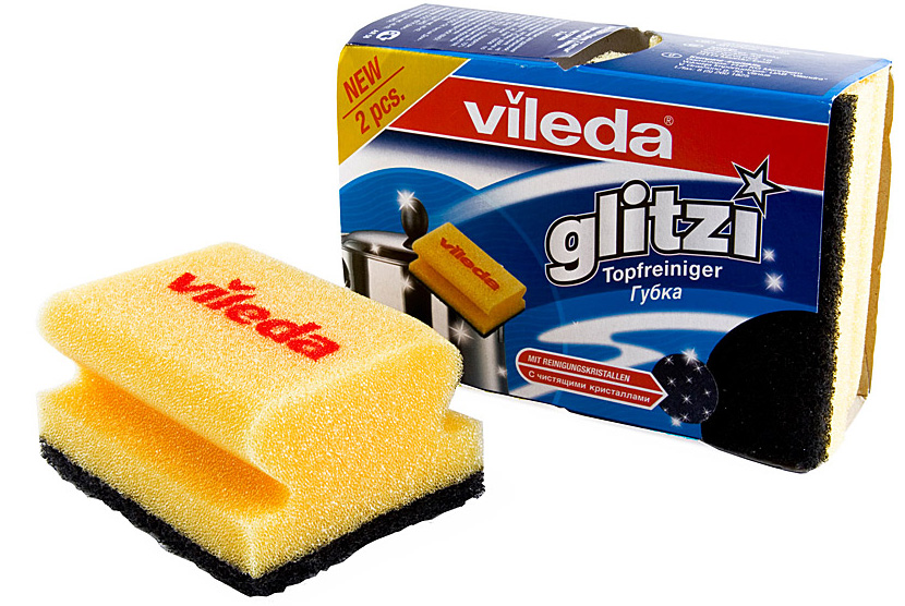 Губка для кастрюль Vileda "Глитци" 2 шт