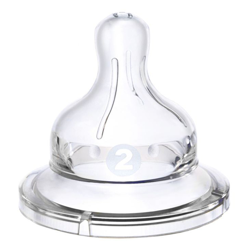 Соска Baby Wee для бутылочек с широким горлышком антиколиковые силикон размер №2 (2 шт)