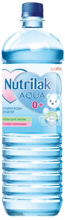 Детская вода Nutrilak Aqua с рождения 1.5 л