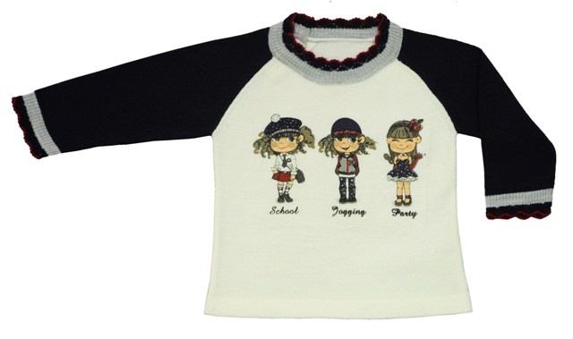 Джемпер  Bebepan с девочками серия Star разм. 6-9 мес. арт. 7706_6-9