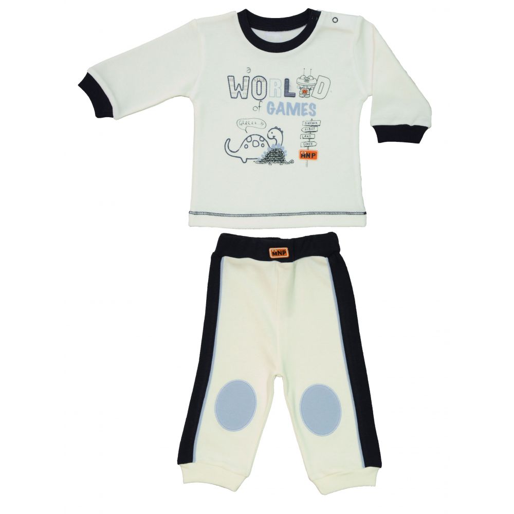 Пижама Bebepan (2 предмета) серия Games 0-3 мес. арт. 1320_0-3