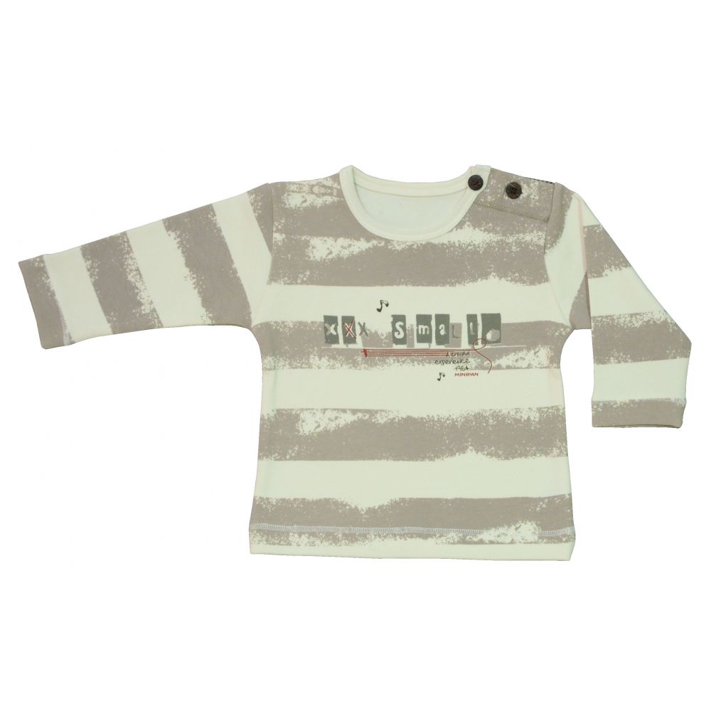 Толстовка с длинным рукавом Bebepan серия Rock Star полосатая 3-6 мес. арт. 7565_3-6