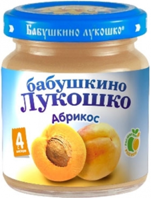 Детское пюре Бабушкино Лукошко абрикос с 4 мес. 100 г