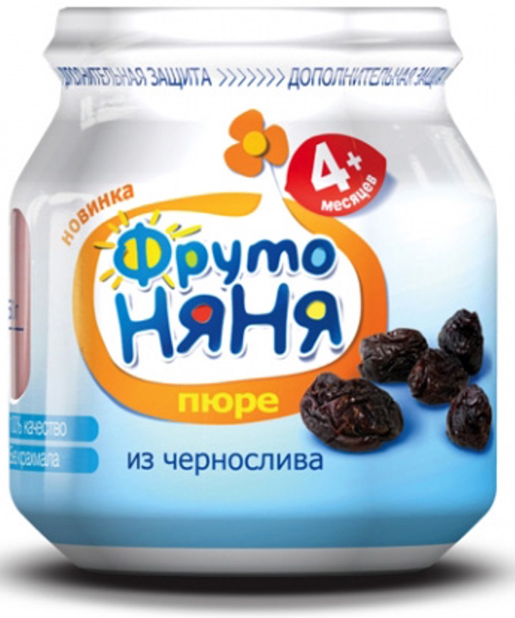 Детское пюре Фрутоняня Чернослив 100 г