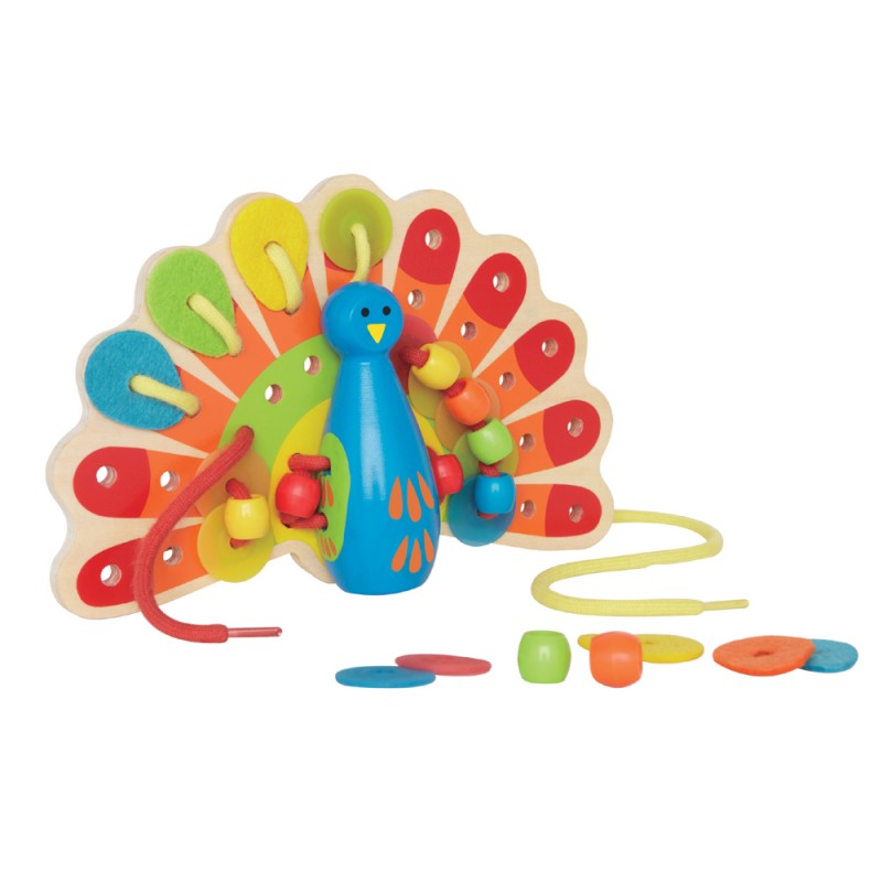 Шнуровка  Hape "Павлин" Е1017