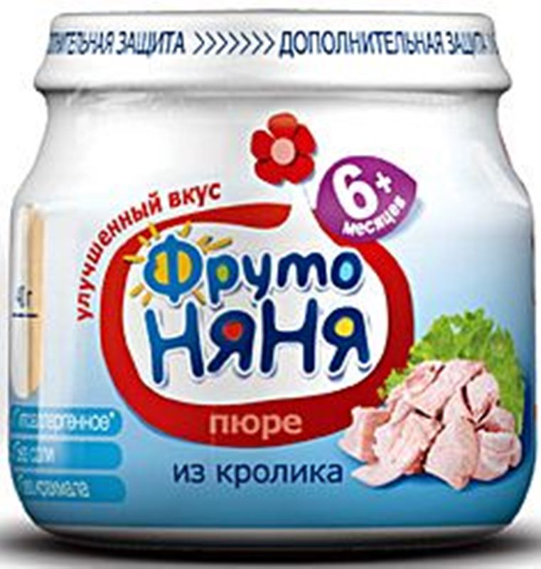 Детское пюре Фрутоняня кролик 80 г
