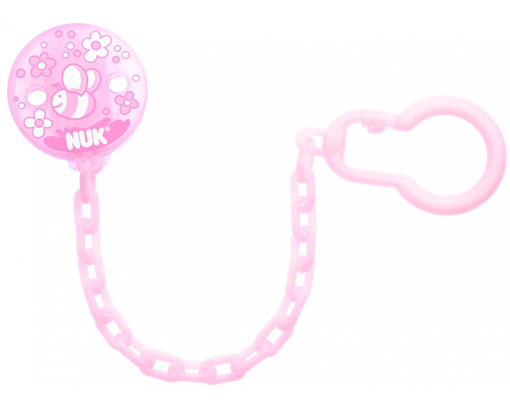 Цепочка для пустышки Nuk Baby Rose