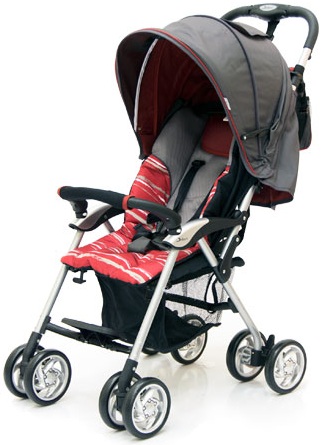 Коляска прогулочная Jetem Elegant Dark Grey-Red