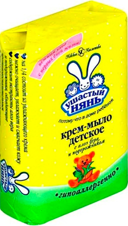 Крем-мыло Ушастый нянь (брикет) с алоэ 90 г