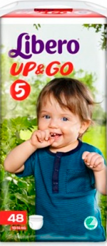 Трусики Libero up&go мега пак (10-14 кг) 48 шт