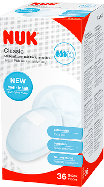 Прокладки женские гигиенические Nuk Classic для груди кормящих матерей  36 шт.