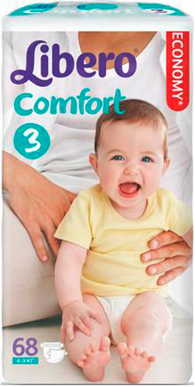 Подгузники Libero comfort размер M (4-9 кг) 68 шт