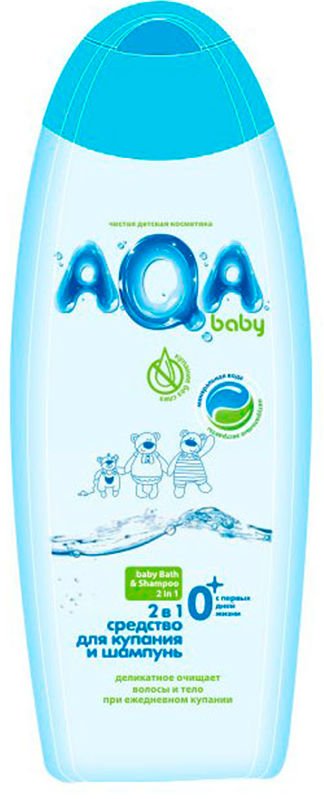 Средство для купания и шампунь Aqa Baby 2 в 1 (500 мл)