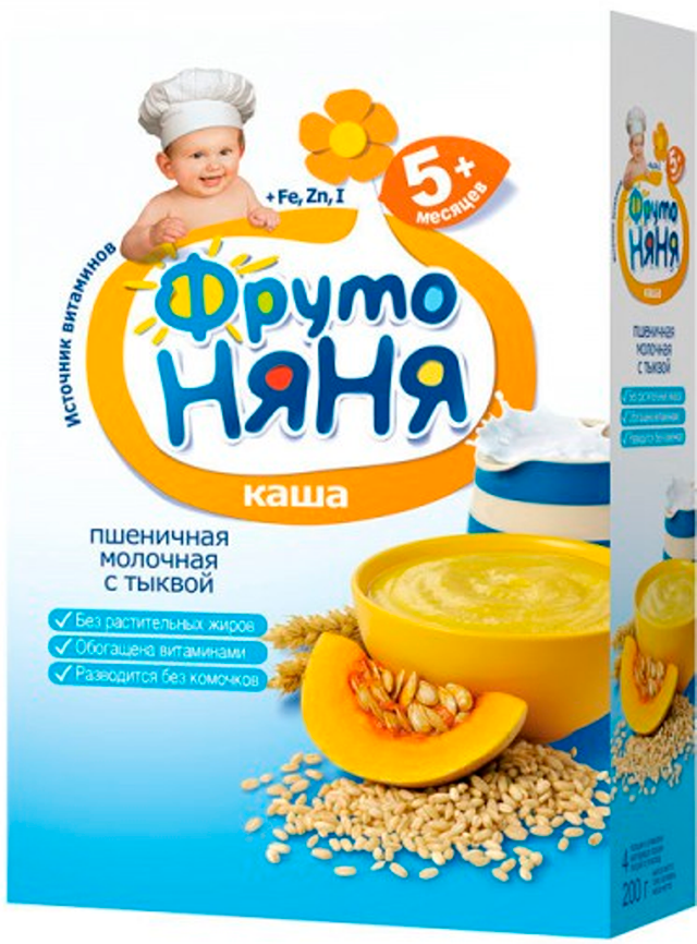 Каша Фрутоняня пшеничная тыква молочная с 5 мес. 200 г