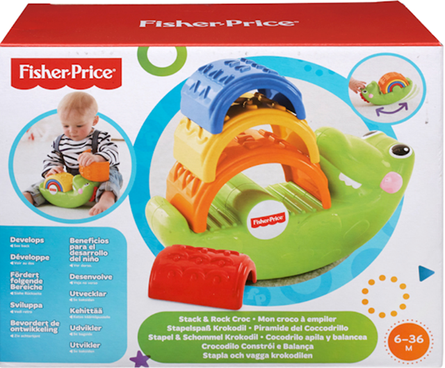 Пирамидка Fisher Price "Крокодильчик" CDC48
