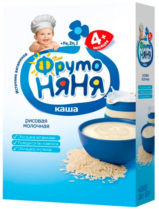 Каша Фрутоняня рисовая молочная с 4 мес. 200 г