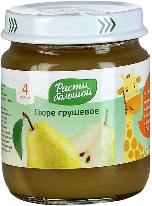 Детское пюре Расти Большой Груша с 4 мес. 100 г