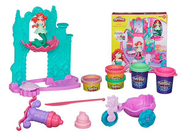 Игровой набор Play-doh Замок и карета Ариэль A7396