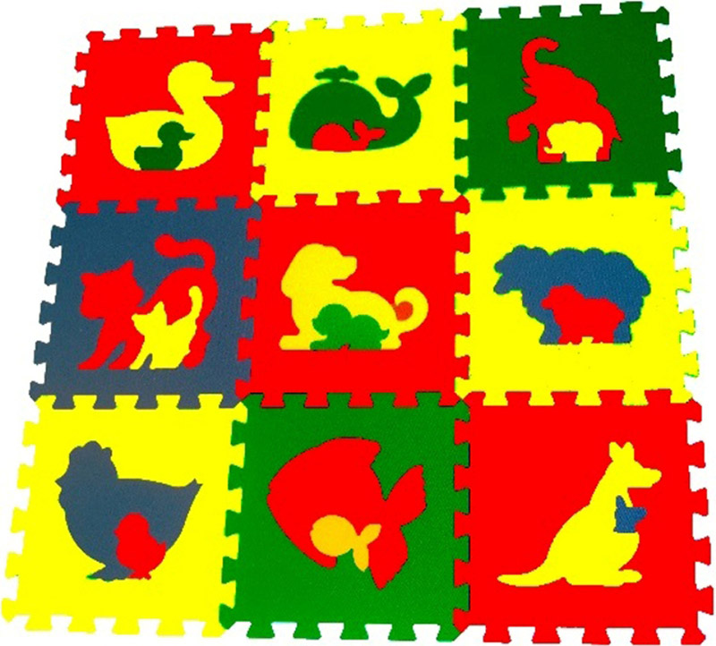 Мягкий пол Тойс Лэнд универсальный "Животные" 33*33 270102