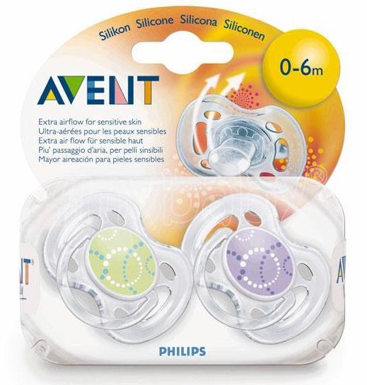 Пустышка Avent силикон 0-6 мес. (CLASSIC) 2 шт.