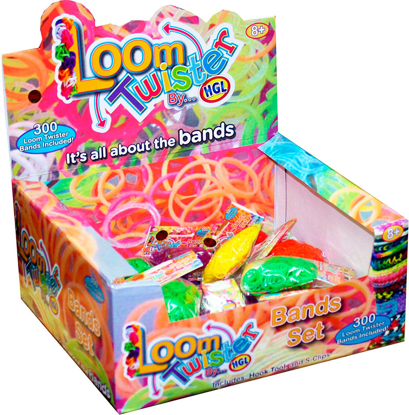 Игровой набор для плетения фенечек Loom Twister цветных ароматизированных резинок