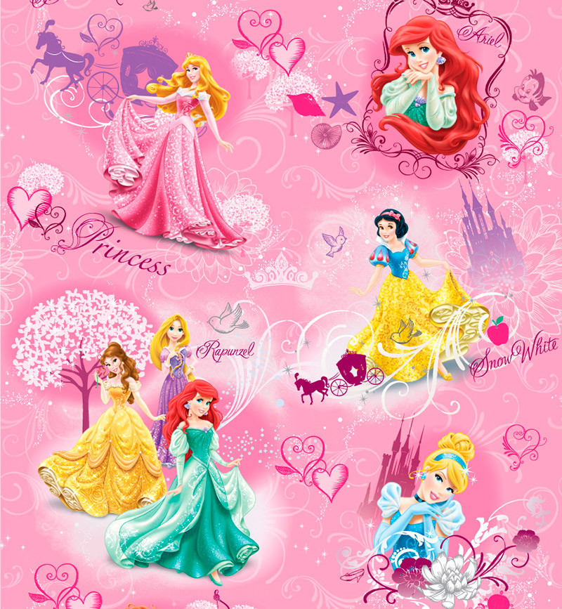 Детский коврик рулон Тойс Лэнд дисней Принцессы 1000х1500х5 мм 605042D