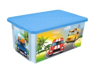 Ящик для хранения игрушек ToyMart X-BOX Sity Cars 12л. 1026LA-BS