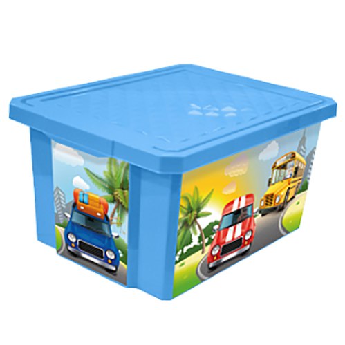 Ящик для хранения игрушек ToyMart X-BOX Sity Cars 17л. 1023LA-BS