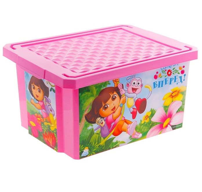 Ящик для хранения игрушек ToyMart X-BOX Даша Путешественница 17л. 0023LA-DE
