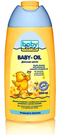 Масло детское Babyline 250 мл (миндалевое ромашка жожоба)