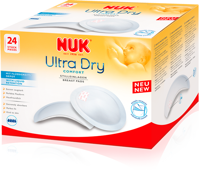 Прокладки женские гигиенические Nuk Ultra Dry Comfort  для груди кормящих матерей 24 шт