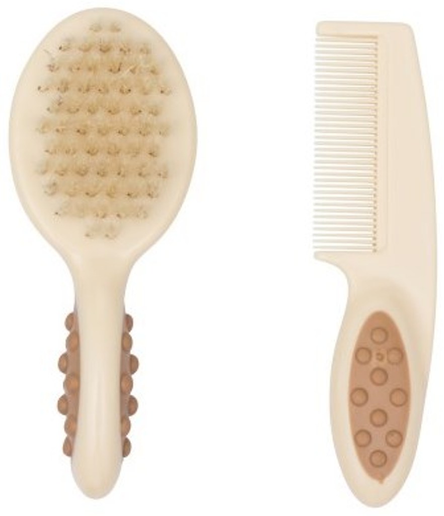 Детская щеточка с расческой Roxy-Kids ворс из натуральной щетины Extra-soft