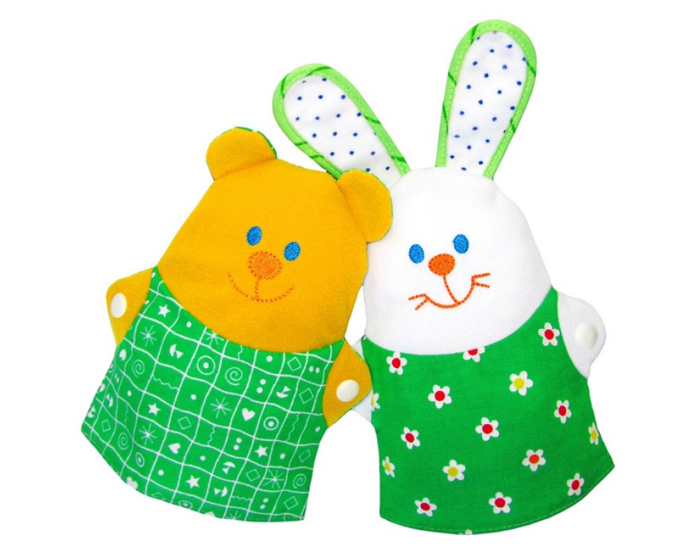 Игрушка на руку Мякиши «Зайка и Мишка» 229