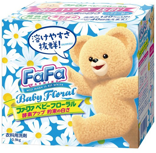 Стиральный порошок для детского белья  концентрированный Nissan с кондиционером "FaFa Цветочный" 900 г