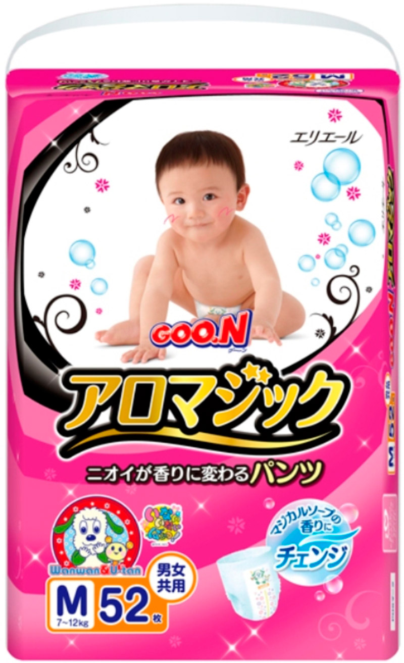 Трусики Goo.N Aromagic M (7-12 кг) 52 шт