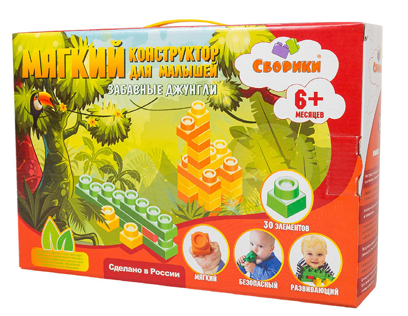 Конструктор Сборики Забавные джунгли 10012