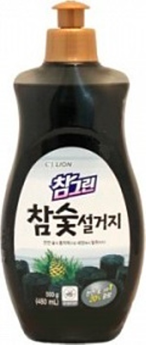 Средство для мытья посуды CJ Lion Chamgreen с древесным углем флакон 480 мл