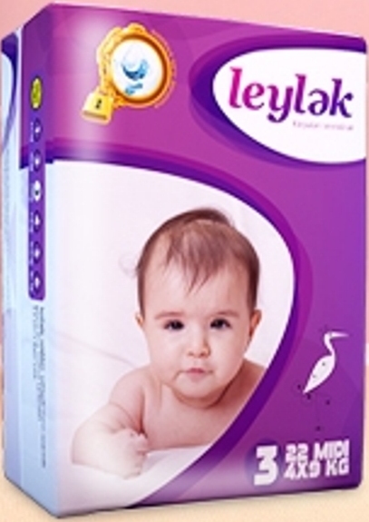 Подгузники Leylеk размер M (4-9 кг) 22 шт