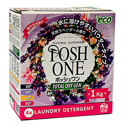Стиральный порошок концентрированный Posh one COLOR с мерной ложечкой 1 кг 09664