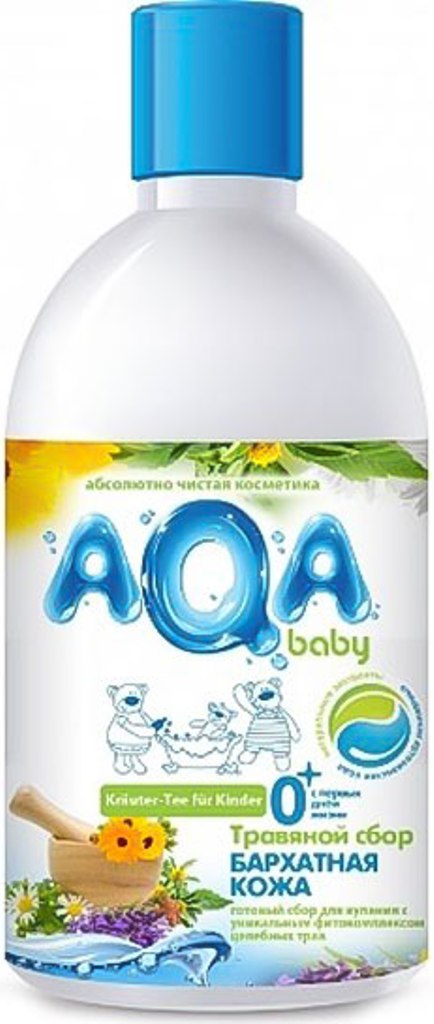 Травяной сбор для купания малышей Aqa Baby "Бархатная кожа" 300 мл