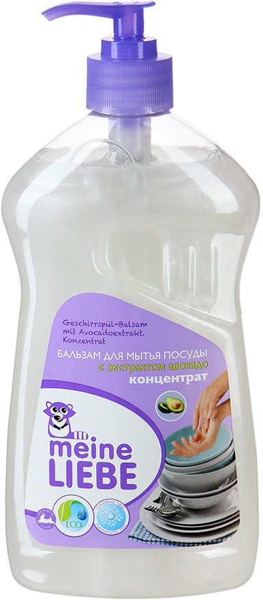 Бальзам для мытья посуды Meine Liebe с экстрактом авокадо, концентрат, 485 мл