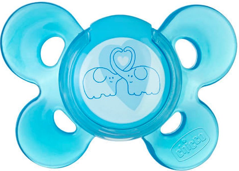 Пустышка Chicco Physio Comfort "Слоники" силикон 6-12 мес 1 шт.