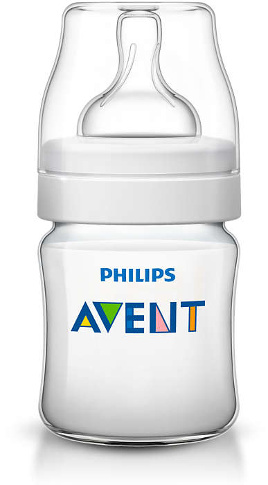 Бутылочка для кормления Avent Philips серия Classic+ из полипропилена (125 мл 0 мес+) SCF560/17