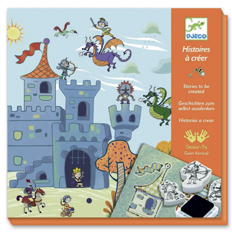 Набор со штампами Djeco "Создай историю" Рыцари