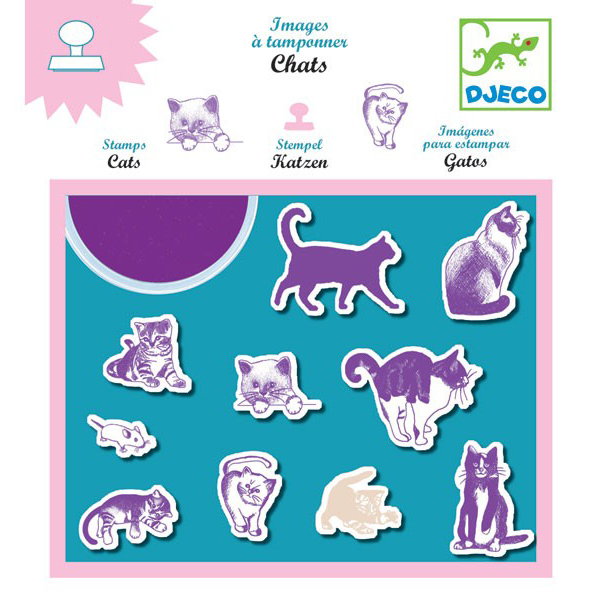Набор штампов Djeco «Кошки»
