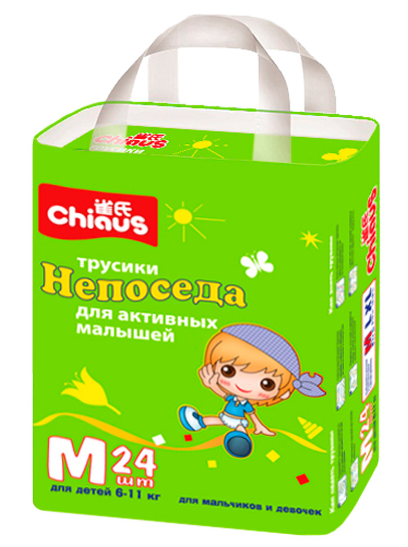 Трусики Chiaus Непоседа размер M (6-11 кг) 24 шт