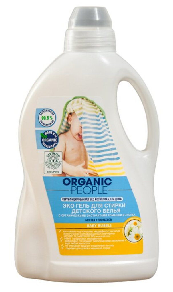Эко гель Organic People для стирки детского белья 1,5 л