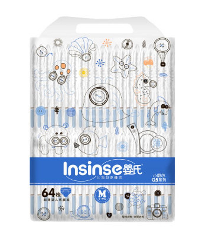 Подгузники Insinse Q5 размер M (6-9 кг) 64 шт 