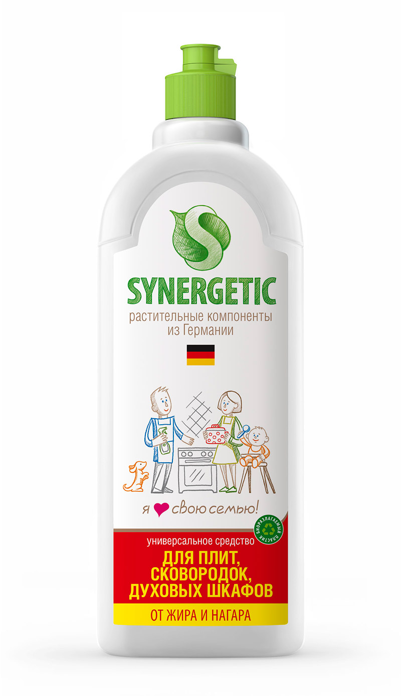 Гель чистящий Synergetic для кухонных плит и поверхностей 1 л